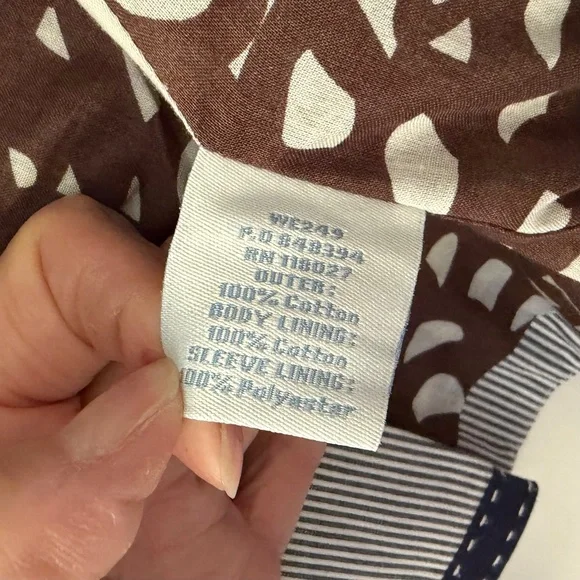 Boden Pinstripe Navy White Cotton Blazer Tuxedo Style Classic Office Preppy Sz 6 - Picture 9 of 10